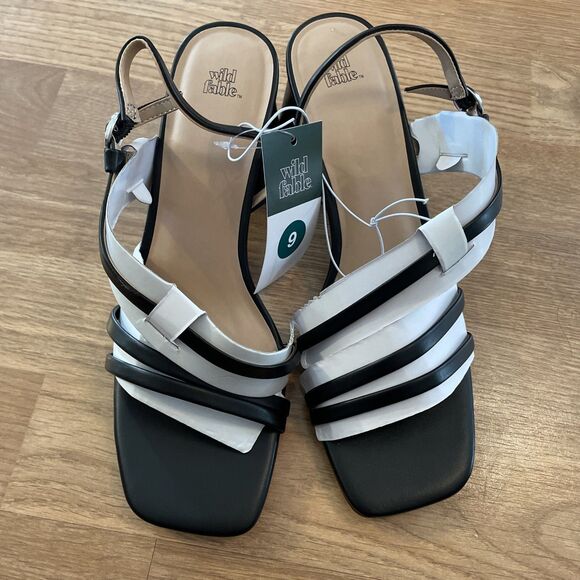 Wild Fable Blaire Black Strappy Block Heels Sandal Women's Size 9 NIB/NWT - Picture 5 of 14